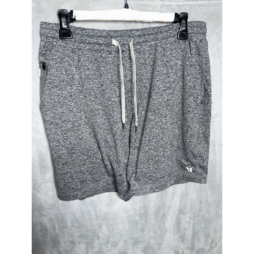 Vuori Ponto Performance Shorts Mens M Gray DreamKnit 6.5" Athletic Lounge V344